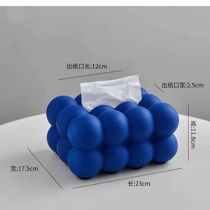 Ball Shape Tissue Box Home Living Room Coffee Table Decoration Storage Light Luxury CeramicM251124