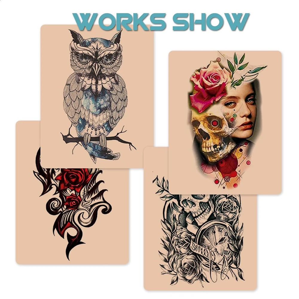 8/6/5/3/1pcs Tattoo Practice Skin M Pro A4 Size Silicone Fake Skins for Permanent Makeup Training Skin Supply Tattoo Accessory 250422
