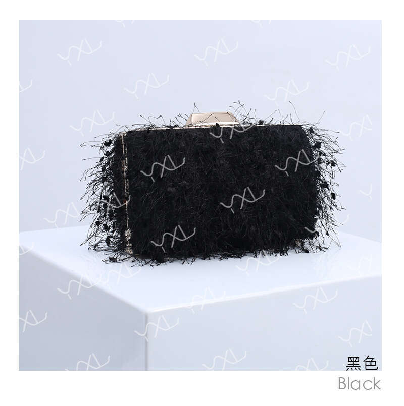 Dinner Bag Banquet Tassel Women S Banquet Dress Bag Black Handbag Chaozhou Handmade Bag KQ