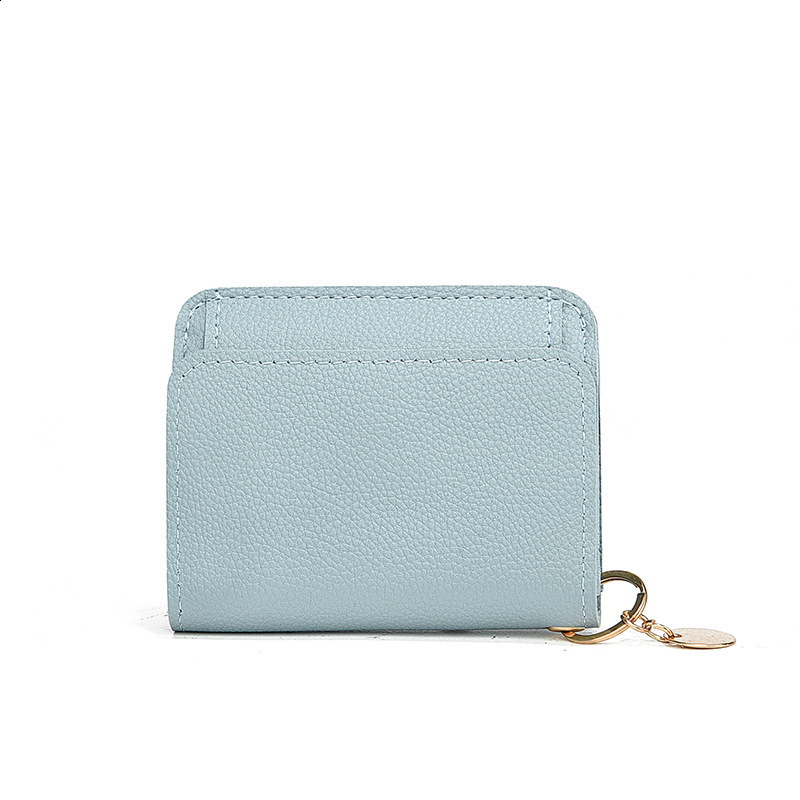 Women Zipper Short Style Purse Lychee Pattern Fashion Large Capacity Multi Card Slot Coin Purse With Zipper R250424