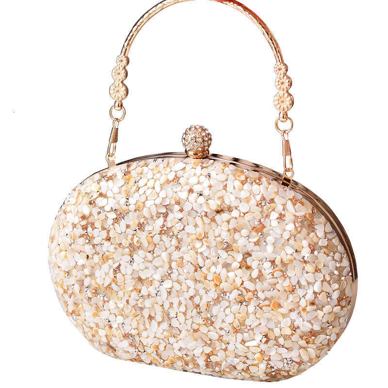 Dinner Bag Diamond Studded Round Evening Dress Handle Qipao Bag Banquet Bag Bags KQ
