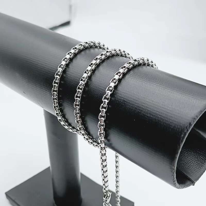2025 Trendy 316L Stainless Steel Necklace Mens Cuban Link Chain Bijoux En Acier Inoxydable Homme Jewellery Bulk