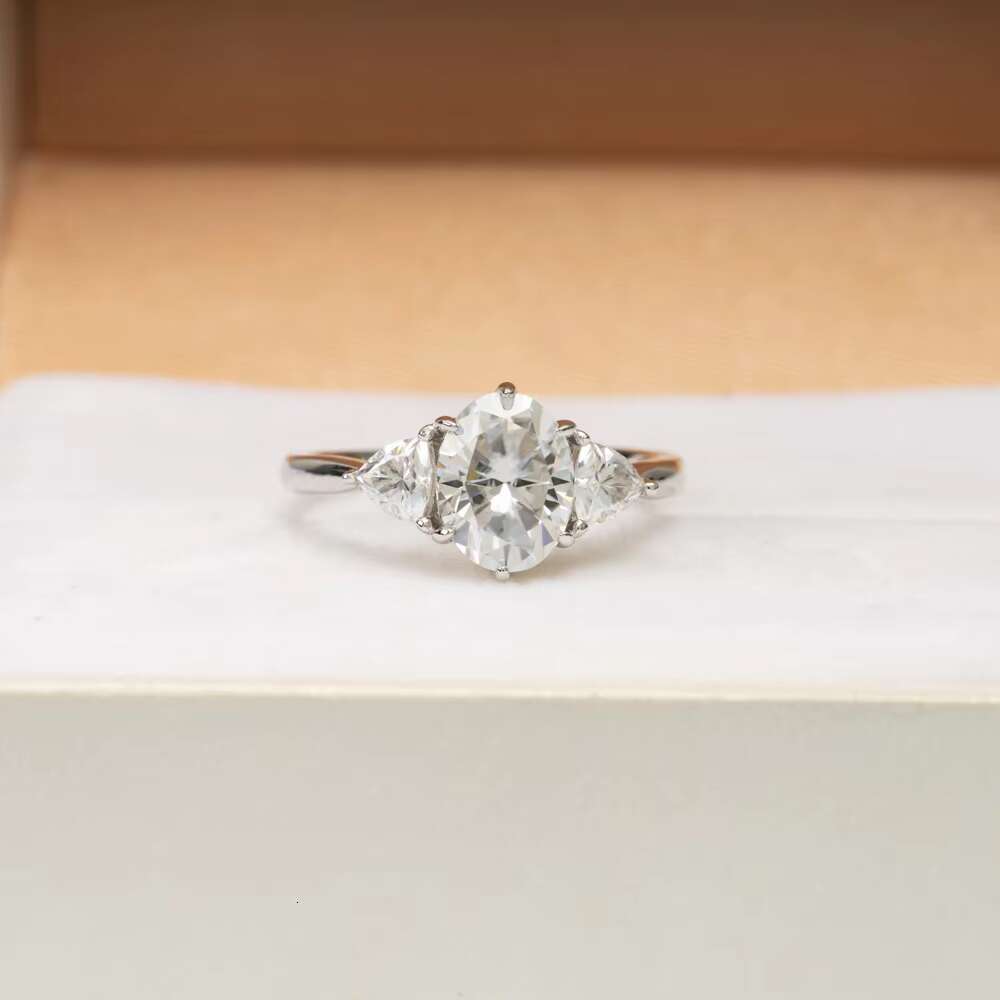Vvs Moissanite Engagement Rings 925 Silver Ring Wholesale Fine Jewelry Women Moissanite Wedding Rings