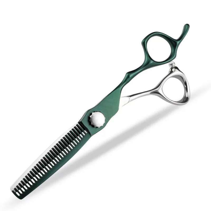 6.0 Inch Japan440C Barber Shop Hairstylist Professional Hairdressing Tools Straight Thinning barber special hair scissors Set