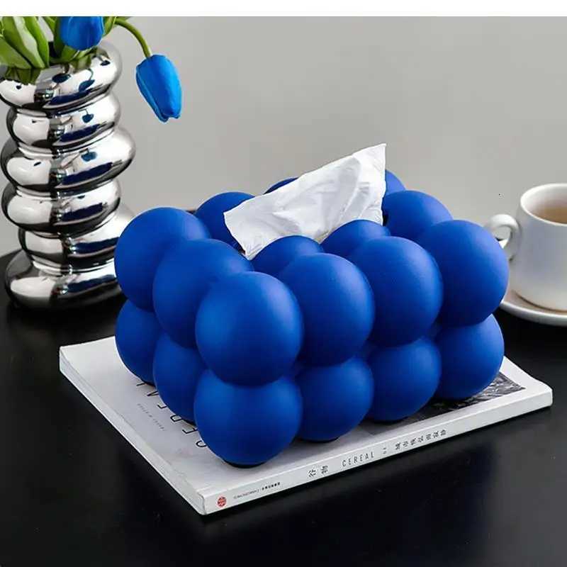 Ball Shape Tissue Box Home Living Room Coffee Table Decoration Storage Light Luxury CeramicM251124
