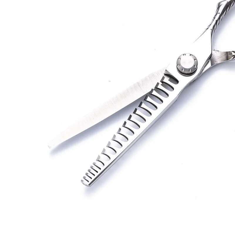 6.0Inch Segmented Gradient Shear Dedicated Stylist Haircut Men's Oil Fishbone Color Mixing Thinning Scissors