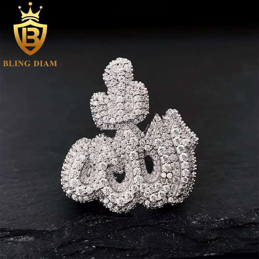 Wholesale Fashion Personality Design 925 Sterling Silver Diamond Iced Out Ring of Fire for Men Women