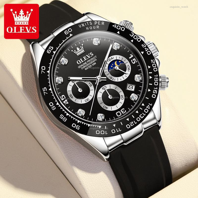 OLEVS Luxury Outdoor Watches With Multi-functional Chronographs Quartz Watches Luminous Men's Watches Designer Watches Free Delivery And Wholesal