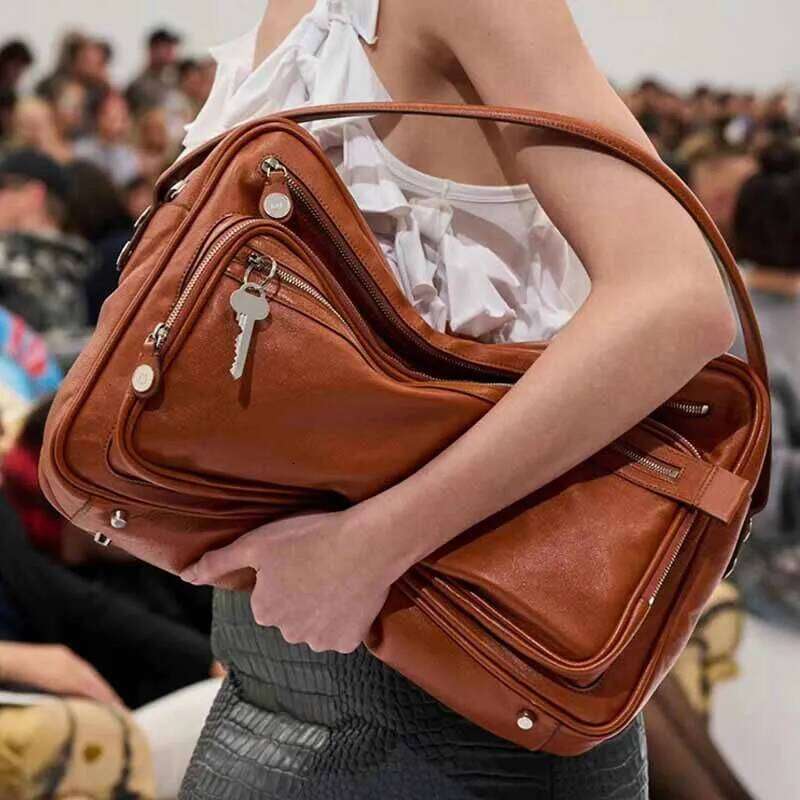Swiss Design Genuine Bowling Ladies High Quality Leisure Crossbody Commuter Casual Small Square Bag Soft Leather St251124