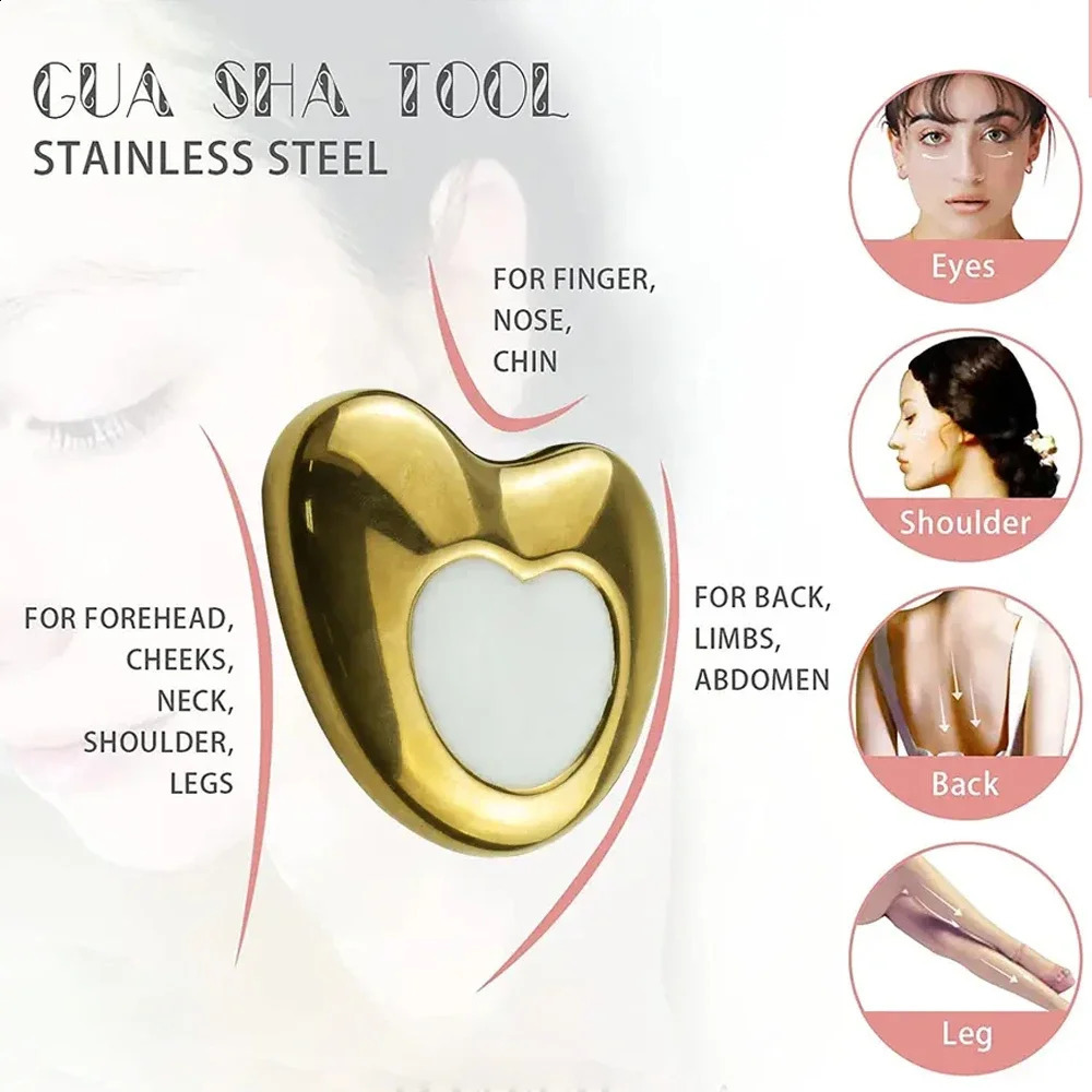 Gua Sha Board Ice Globes for Facials Stainless Steel Ice Roller for Face and Neck Facial Cryo Roller Massager Skin Care Tool 250418