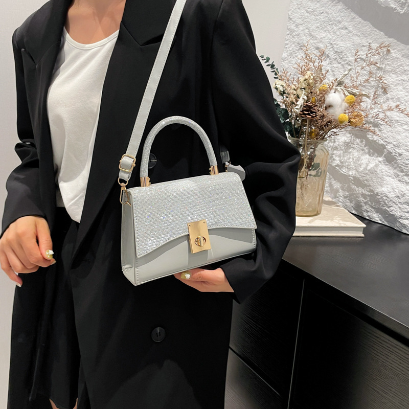2024 Autumn/winter New Women's High End Fashion Multi Functional Designer Handbag With Bright Star Texture Single Shoulder Crossbody Bag