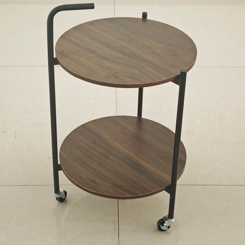 MJ04243 Simple home living room side table bedside table with wheel storage rack