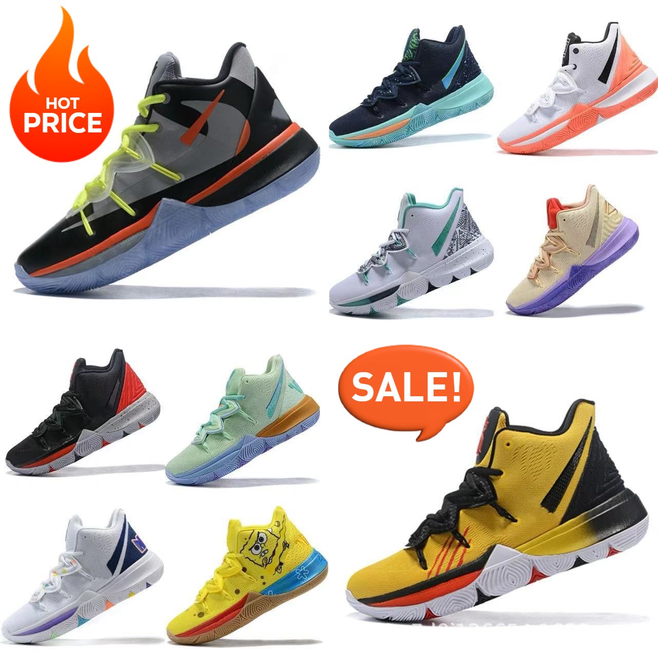 Irving 5th Generation Basketball Shoes Practical Basketball Shoes Anti Slip, Wear-resistant, Breathable Men's and Women's Sports Shoes