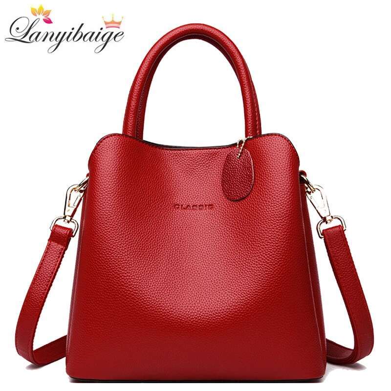 Designer Bag Three Layers Handbags For Women Designer High Quality Leather Crossbody Shoulder Bags Ladies Casual Tote Bag Sac A Main