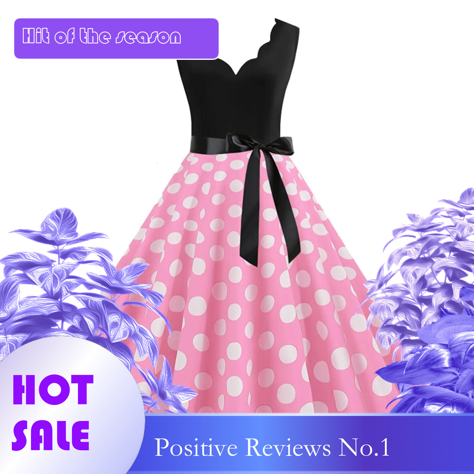 Dongdumaoyi New Vintage Polka Dot Print Women Summer Dress S Retro Patchwork Sleeveless V Neck Elegant Party Casual Robe Midi Dresses