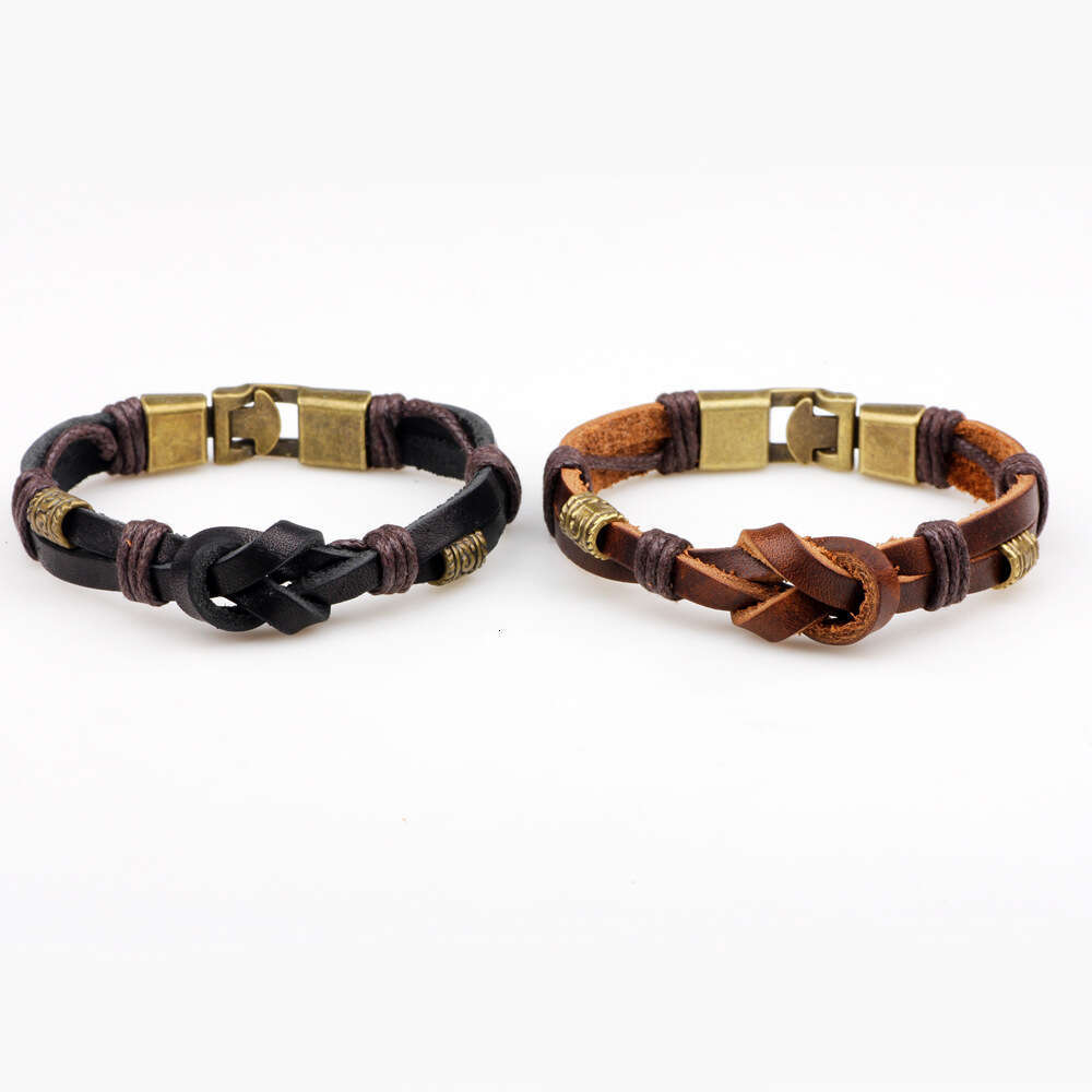 Trendy bracelets, personalized men's leather bracelet accessories