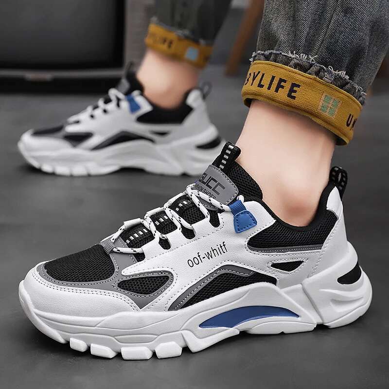 Factory hot Outlet Men Sneakers Designer Classic and Versatile Lace-up Safety Shoes Extra Large Size 45 Dad Running for Man