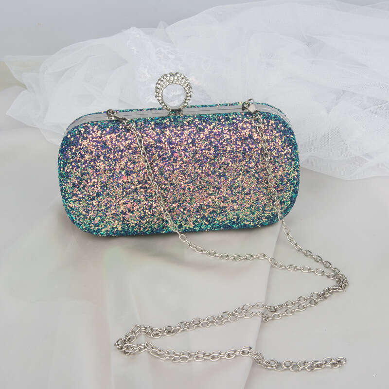 Dinner Bag Creative Sequin Dinner Versatile Ring Hand Clutch Women S Banquet Party Bag KQ