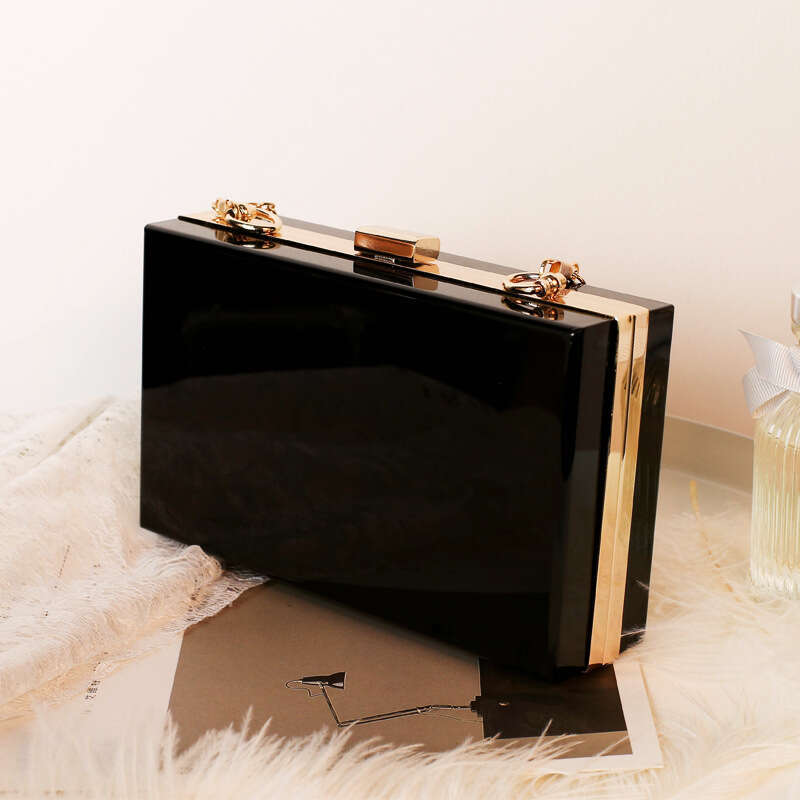 Dinner Bag Banquet Summer New Acrylic Transparent Box Women S Handbag Fashionable Small Square Bag KQ