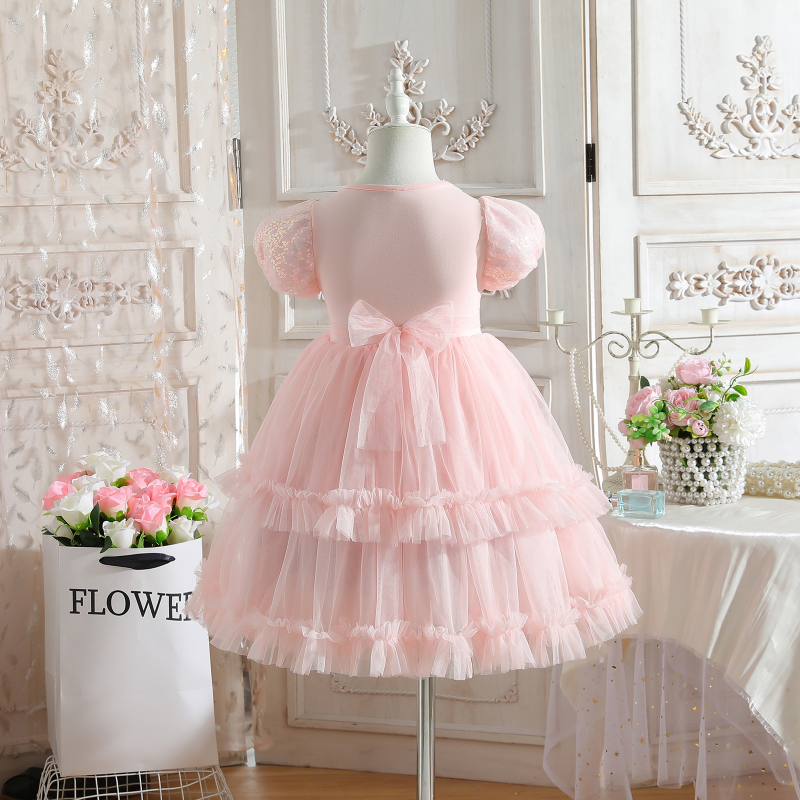 DISNEY Kids designer clothes baby summer baby designer clothes short-sleeved dress Crayon Shin-chan Lolita princess dress little girl's net.