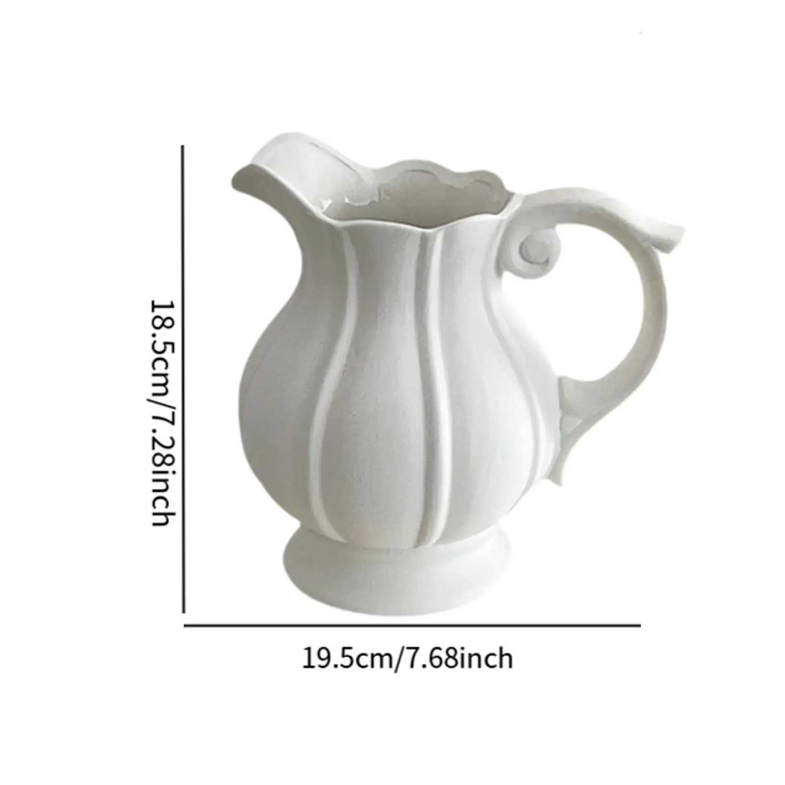 Flower Vase Art Vase Birthday Gifts Wedding Centerpieces Nordic with Handle C251124