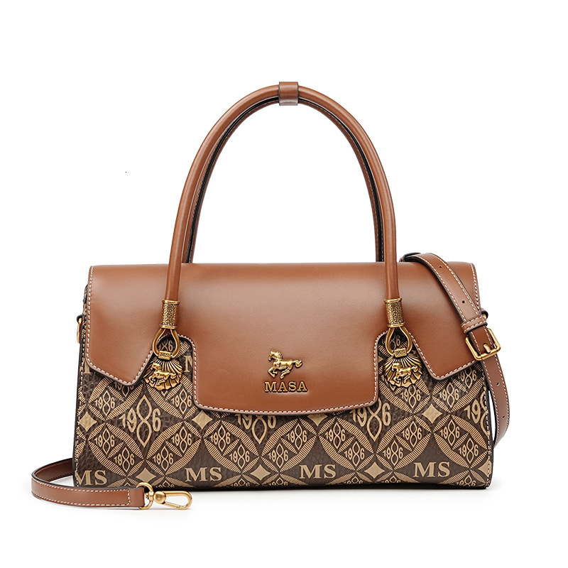 Light Luxury Fashionable Vintage Women S Casual One Shoulder Crossbody Handbag New Mommy Bag Massa Tote Bag