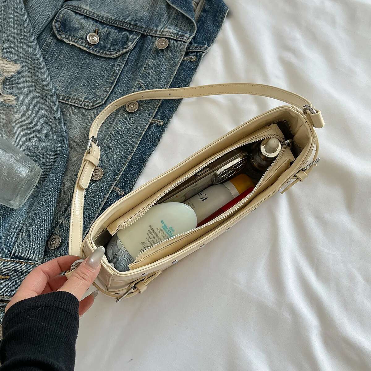 Small Shoulder Bags For Women Korean Fashion New Trend Females PU Leather Crossbody Bag Y2k Handbags And Purses