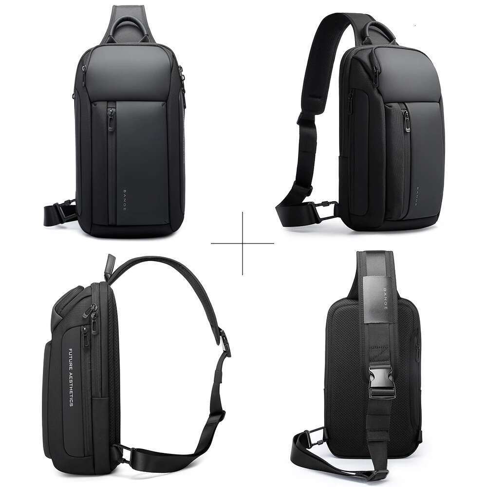 designer bag bange brand design oxford trendy waterproof materials men chest bag with large capacity fashion multipockets slim bag for male