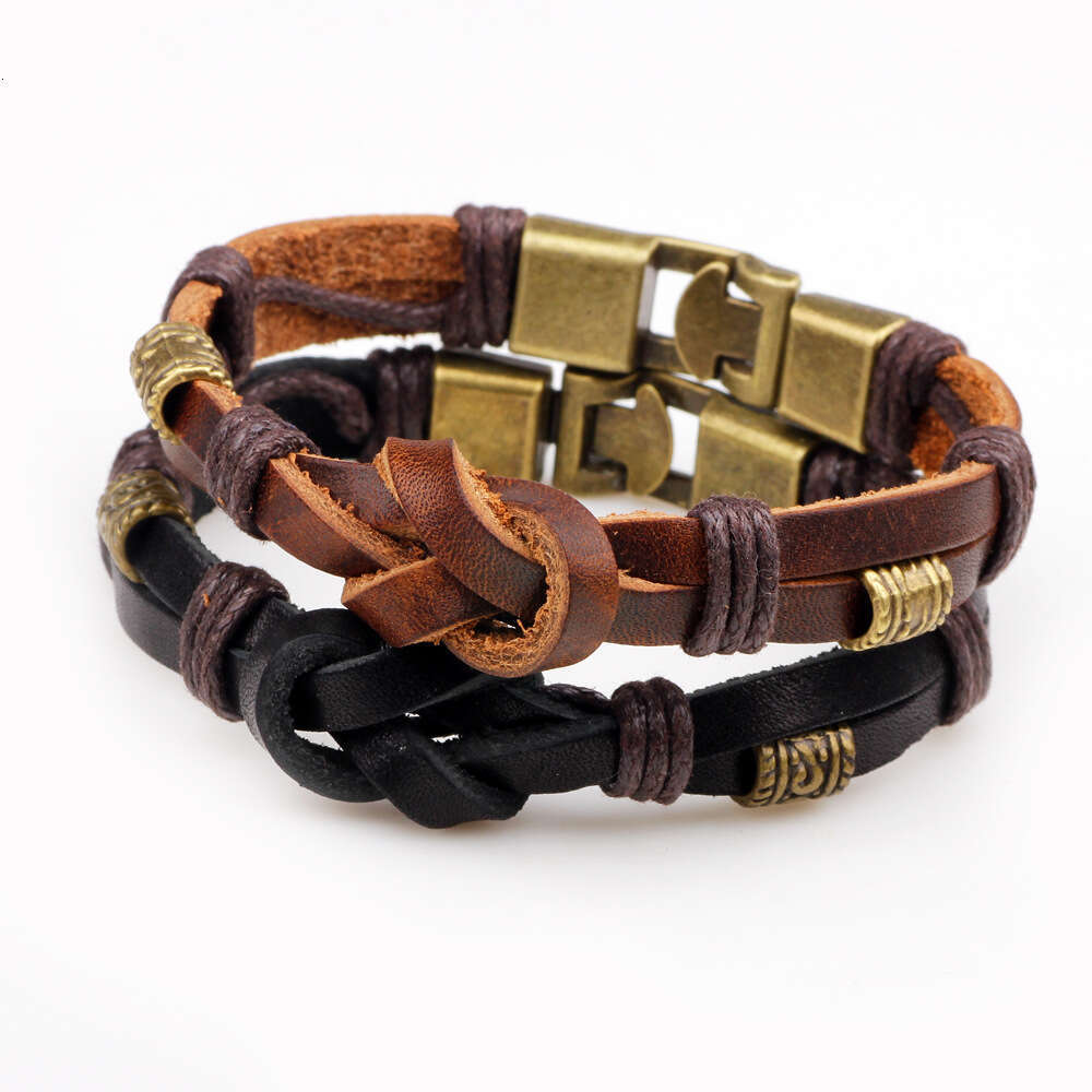 Trendy bracelets, personalized men's leather bracelet accessories