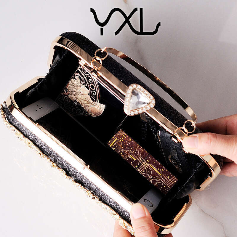 Dinner Bag Fashionable Sparkling Diamond Jewelry Dinner Rhinestone Dress Bag Hand Held Wedding Bride Bag KQ