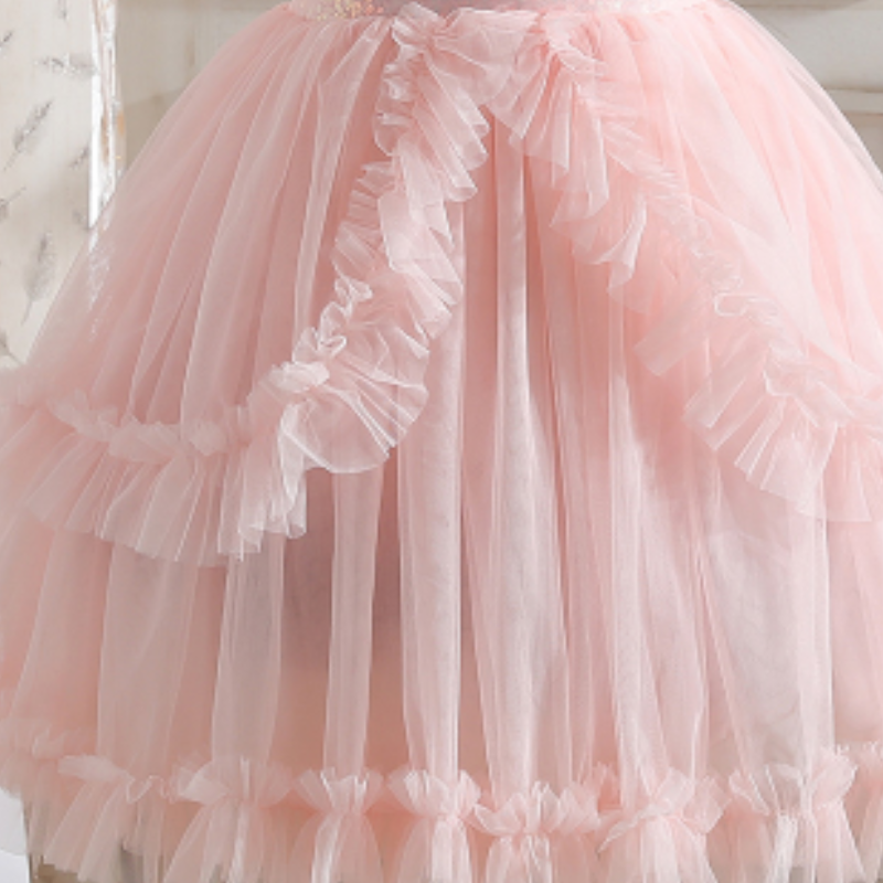 DISNEY Kids designer clothes baby summer baby designer clothes short-sleeved dress Crayon Shin-chan Lolita princess dress little girl's net.