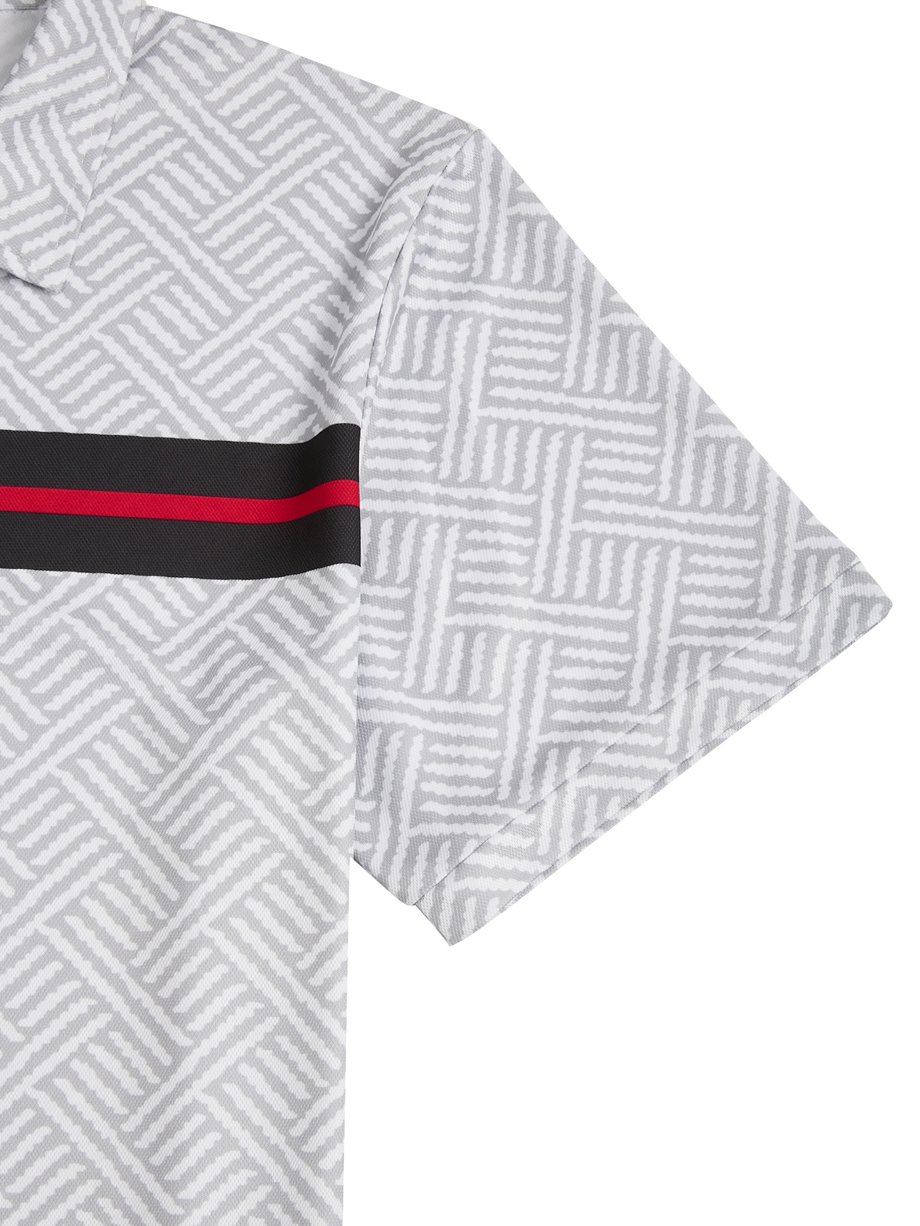 Men's Business Basic Casual Simple Comfortable Texture Fabric Breathable Collar Short Sleeve Polo Set