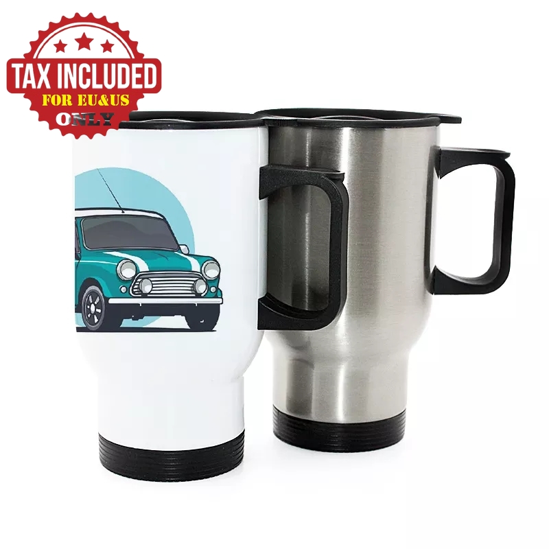 Sublimation Blanks 15oz Tumbler Double Wall Vacuum Insulated Water Bottle Stainless steel Travel Car Mug with Lid 450ml