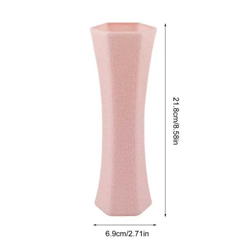 1PC Nordic Premium Plastic Flower Vase Set - Durable Artificial Flower Ornament for Home/Office Decor Modern Light Luxury C251124