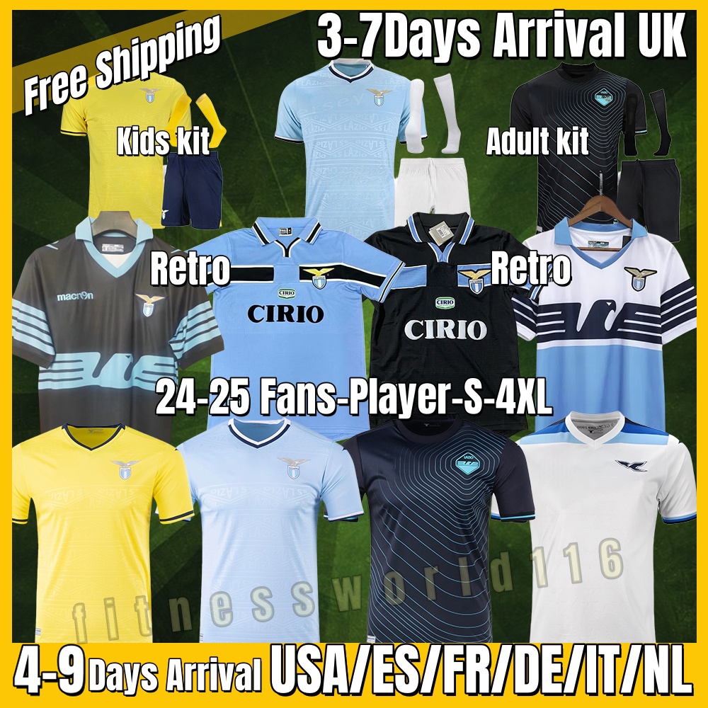 24 25 Lazio Immobile soccer Jerseys maglie 2024 IMMOBILE LUIS BASTOS SERGEJ BADELJ LUCAS J.CORREA ZACCAGNI MARUSIC men kids kit football shirt 10th Anniversary S-4XL