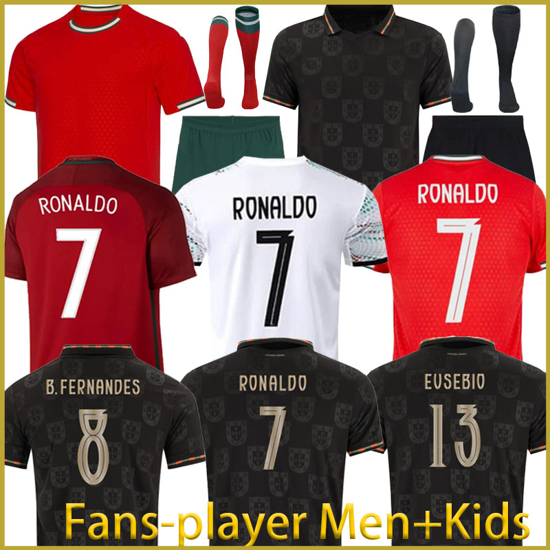2026 Portugal soccer jerseys B.Fernandes JOAO FELIX 26 27 football shirt Teams Men Kids kit women Fans Rafael Leao PORTUGIESER RonAldo Player Version S-4XL