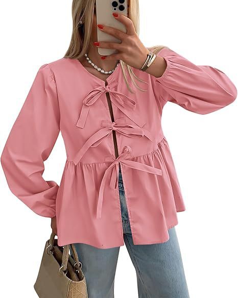 2024 Autumn Fashion Casual Front Strap Top Strap Shirt Womens Wear