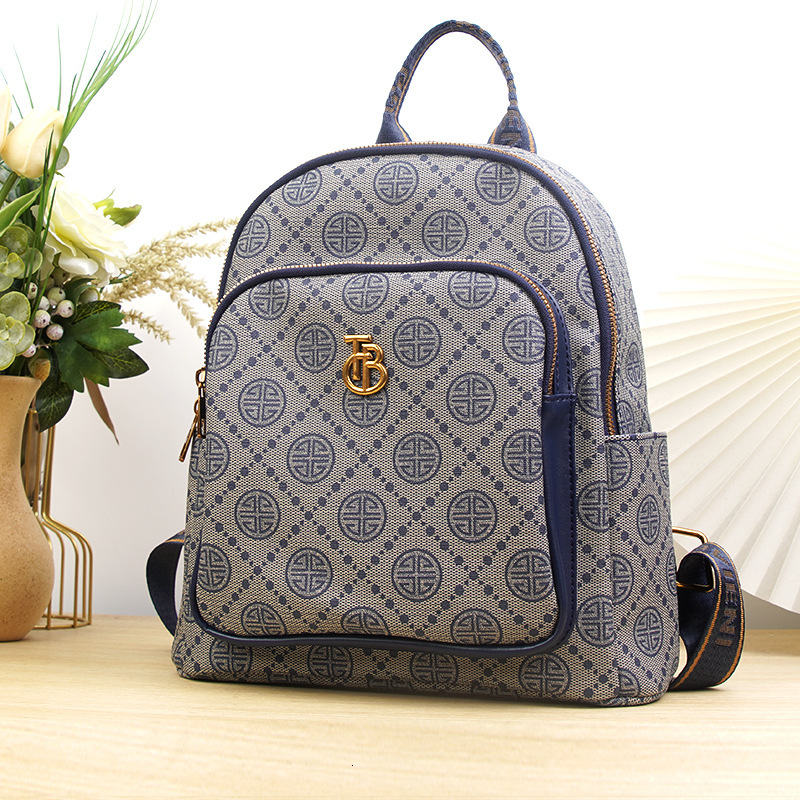 Backpack Women S Printed High End Fashion Versatile Backpack Large Capacity Trendy And Lightweight Travel Backpack Tote Bag