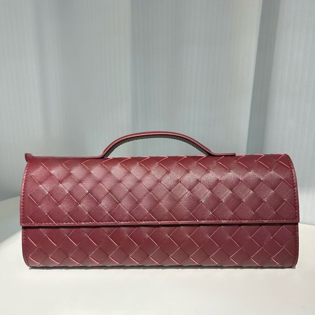 Designer's new hand woven bag, genuine leather evening dress bag, designer handbag, women's bag