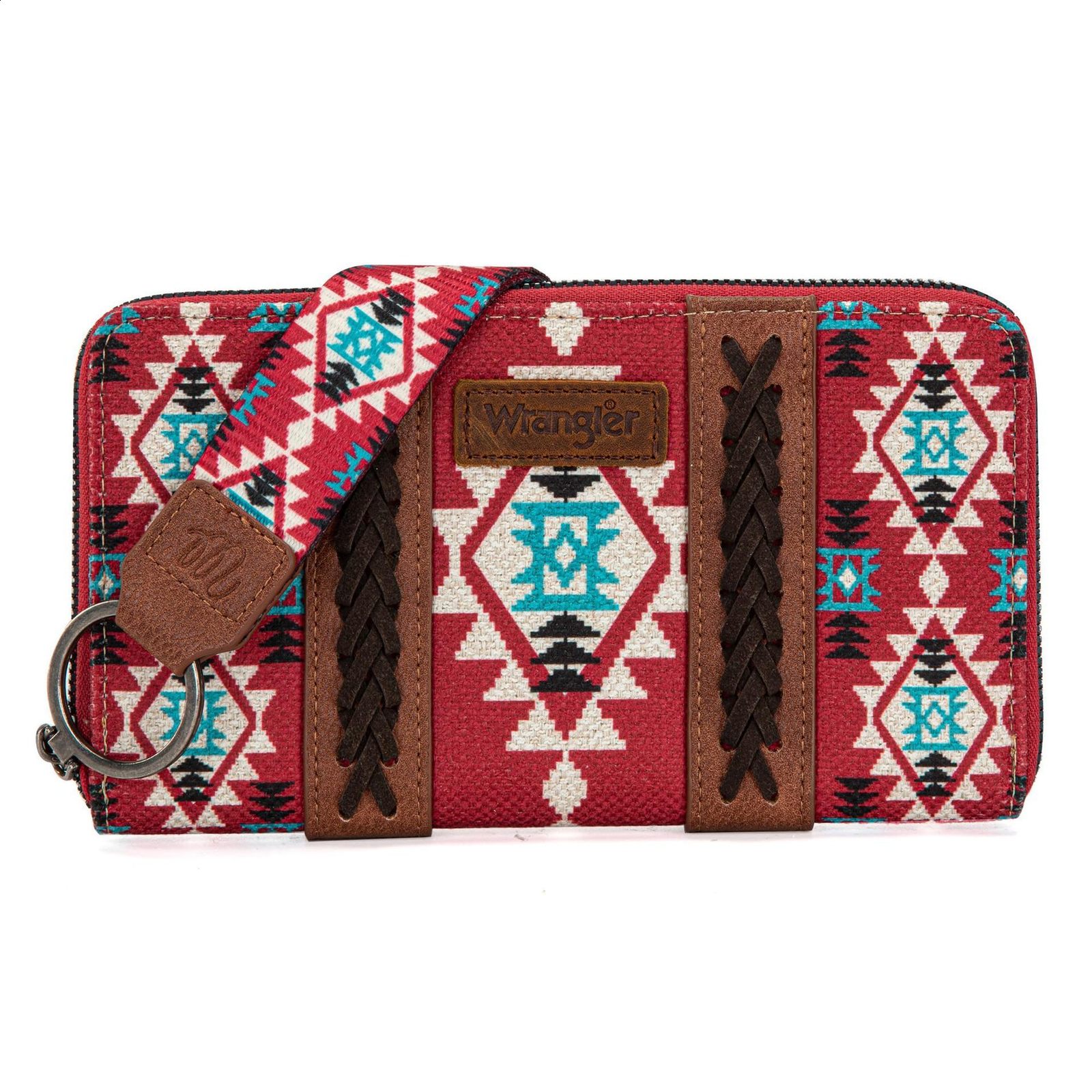 Women's Long Wallets Wristlet Clutch Wallet Vintage Bohemian Style Credit Card Holder With Zipper Coin Pocket Mobile Phone Purse R250424