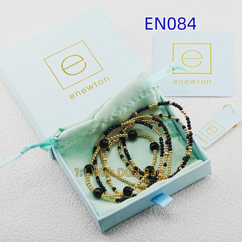1:1 E-Newton Brand Gold Jewelry Beaded Love Bracelet Women Birthday Christmas Gift EN084