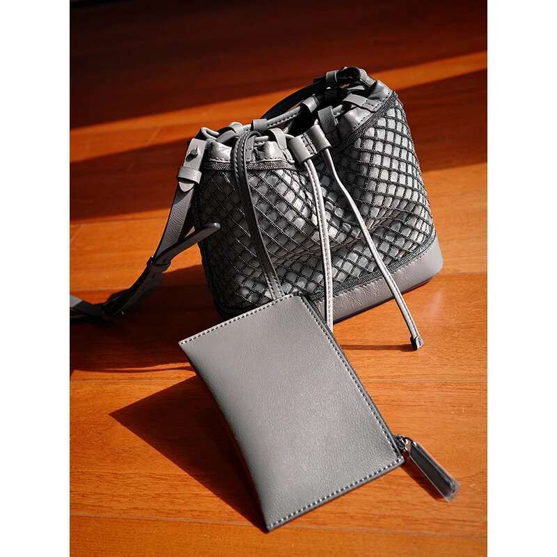 Designer Bag High Quality New Women Cowhide Crossbody Bucket Bag