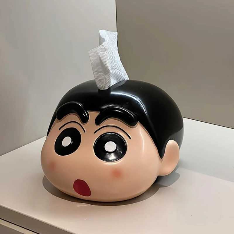 Crayon Shin-chan Desktop Ornament Tissue Box Living Room Desktop Organizer Paper Box Decorative Storage Box Home Decor GiftM251124