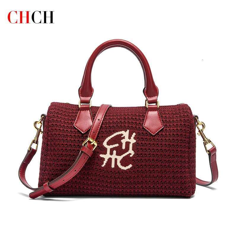 CHCH Women's Shoulder 2025 Summer New Fabric Handbag Travel Vacation Beach Bag Wallet