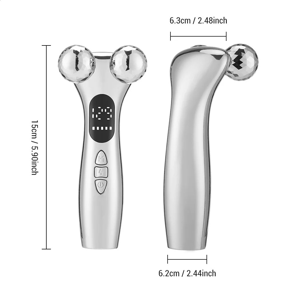 EMS Face Lift Device V-Face Slimmer Skin Double Chin Remover Eye Care Massage Beauty Roller 4D Roller Facial Massager 250418