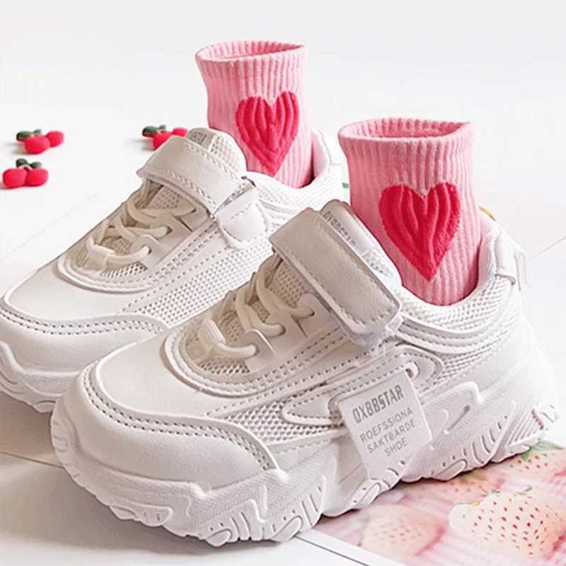 Girls Mid-Calf Socks 1-14 Years Quick-Dry Polyester High Elasticity Anti-Wrinkle Athletic Non-Slip 5Pairs G251124