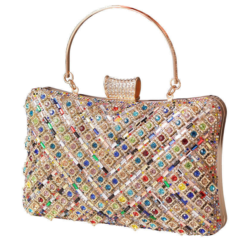 Dinner Bag Diamond Studded Colorful And Luxurious Banquet Fashionable Rhinestone Bag Women S Bag KQ