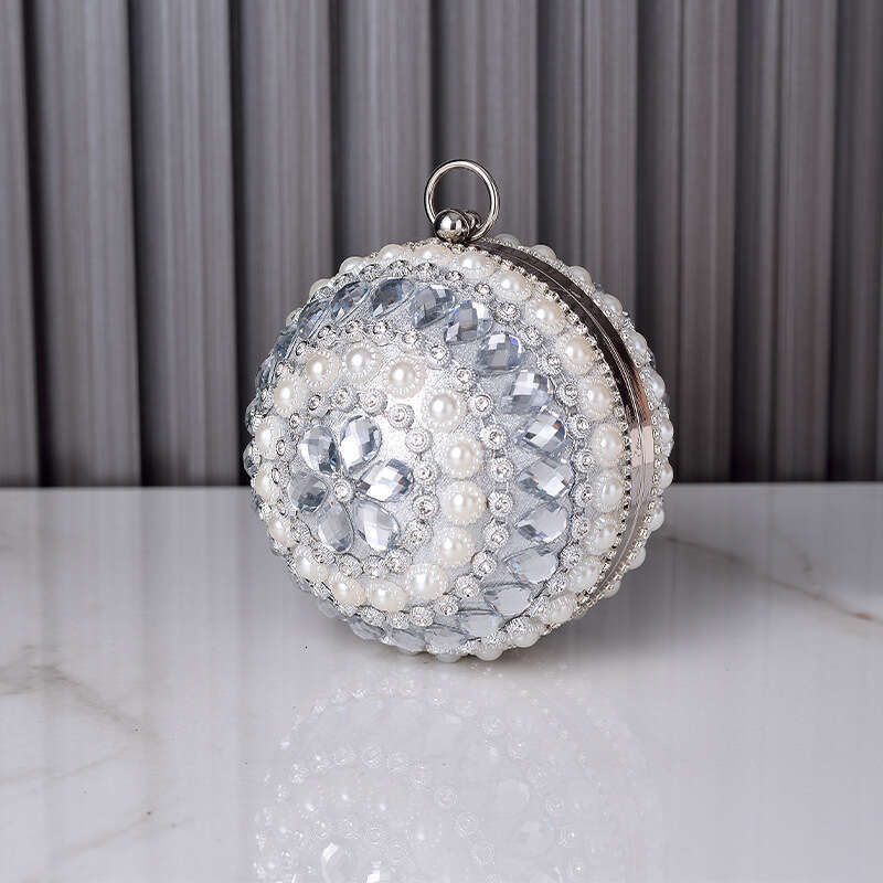 Dinner Bag Round Pearl Banquet Bag High End Spherical Handbag Versatile Evening Dress Chaozhou KQ