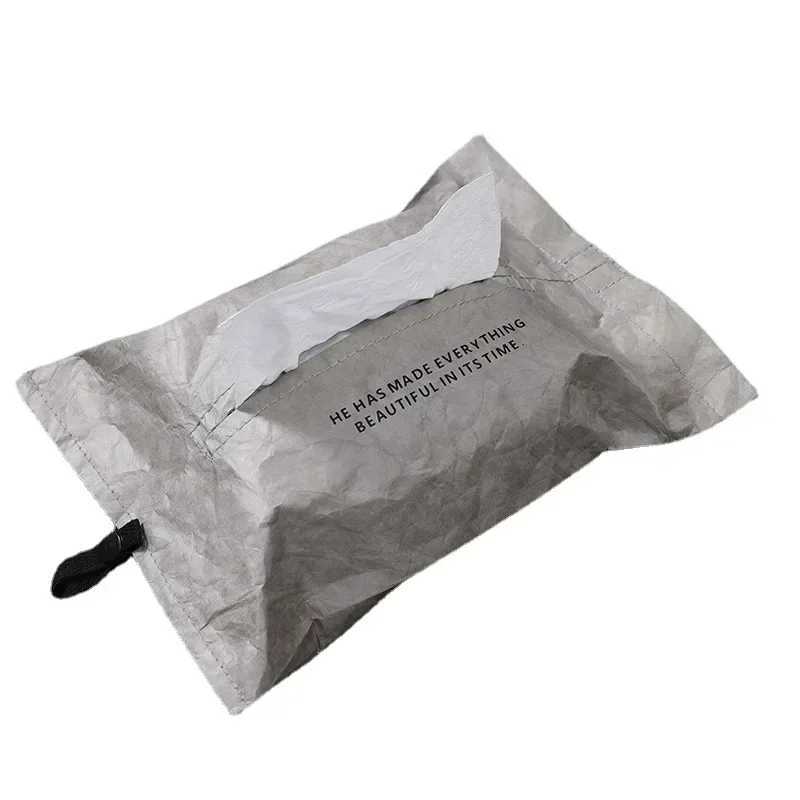 Linen Cloth Art Tissue Box Holder Car Tissue Holder Desk Table Napkin Holder Home Decor Handkerchief Box Gift Tissue HolderM251124