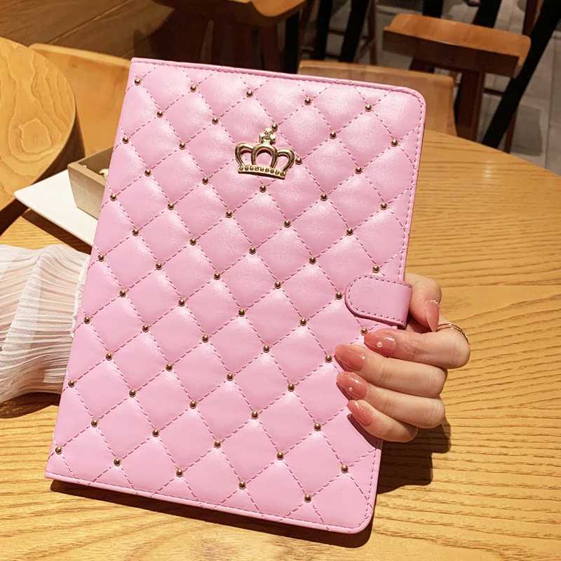 For iPad Case Air Pro 2024 MINI 1 2 3 4 5 6 7 8 9 10th Generation Case 97 105 109 102 11 inch Crown Diamond Stand Cover H251122